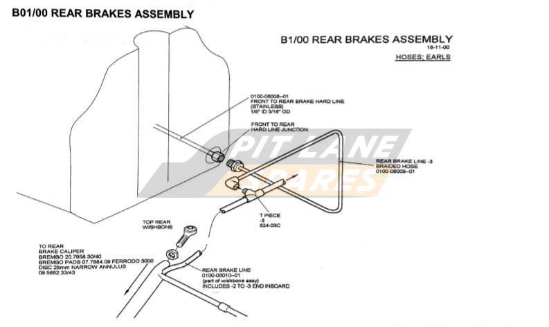 REAR BRAKES ASSEMBLY Diagram